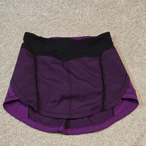 Lululemon Purple Printed Skort